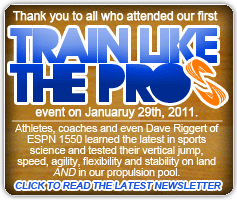 Train Like the Pros - Click here to read the latest newsletter