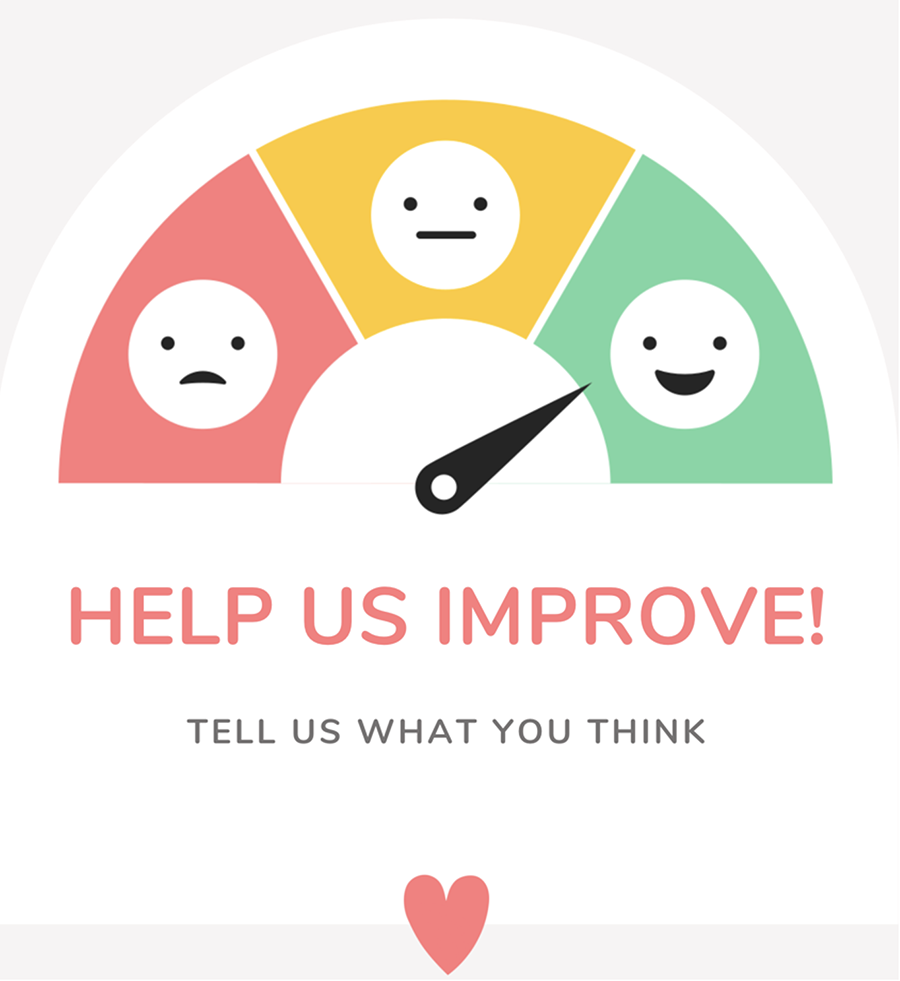 Help Us Improve | Click here for our simple, one-question survey.
