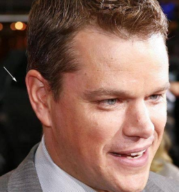 Photo of Matt Damon with Ear Seeds